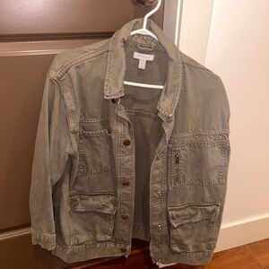 TOPSHOP GREEN JEAN JACKET!